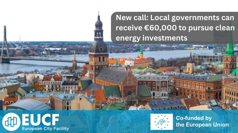 New call on clean energy investments opens – 70 local governments to receive €60,000