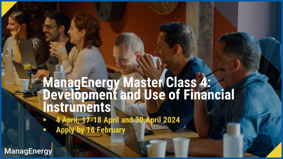 ManagEnergy Master Class - Call 4