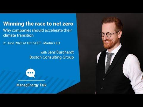 ManagEnergy Talk with Jens Burchardt - Winning the race to net zero