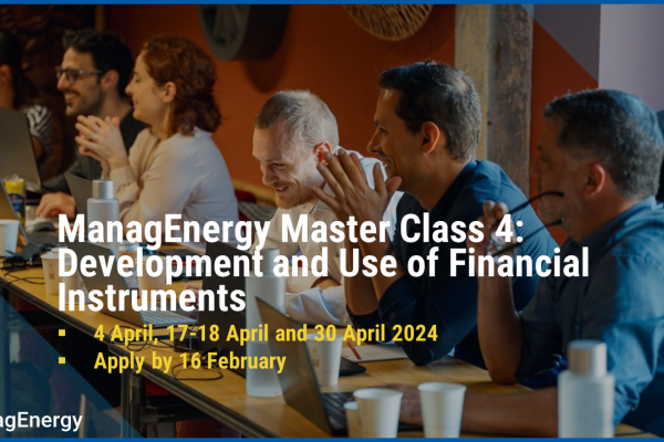 ManagEnergy Master Class - Call 4